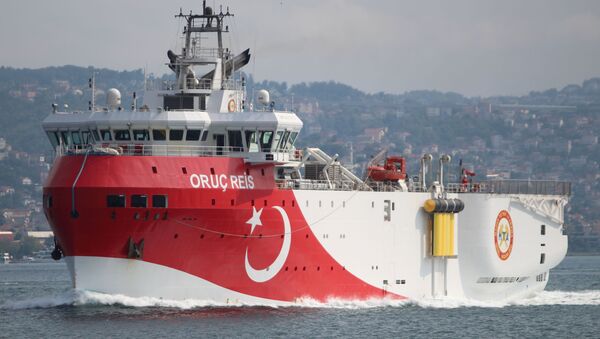 Navio de pesquisa sísmica da Turquia - Sputnik Brasil