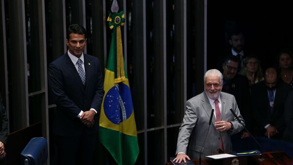 O senador Jaques Wagner (PT-BA) e o então deputado federal Irajá Abreu (PSD-TO)  - Sputnik Brasil