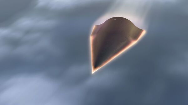 Veículo hipersônico HTV-2 da DARPA reentra na atmosfera (imagem artística). - Sputnik Brasil
