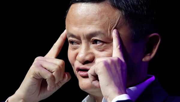Jack Ma, fundador e presidente do Alibaba, gigante chinês da Internet, discursa em Paris, França, 16 de maio de 2019 - Sputnik Brasil