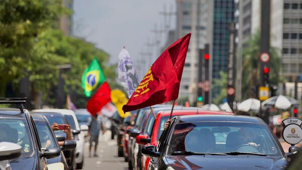 Carreata contra o presidente Jair Bolsonaro em São Paulo (SP) neste domingo, 31 de janeiro de 2021 - Sputnik Brasil