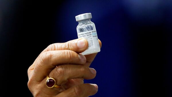 A vacina Covaxin, desenvolvida pelo laboratório indiano Bharat Biotech. - Sputnik Brasil