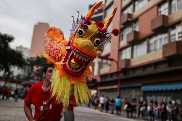 Celebrações do Ano Novo chinês em São Paulo, 12 de fevereiro de 2021 - Sputnik Brasil