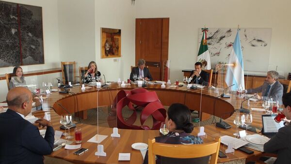Reunião de trabalho das delegações das chancelarias mexicana e argentina na Secretaria de Relações Exteriores do México - Sputnik Brasil