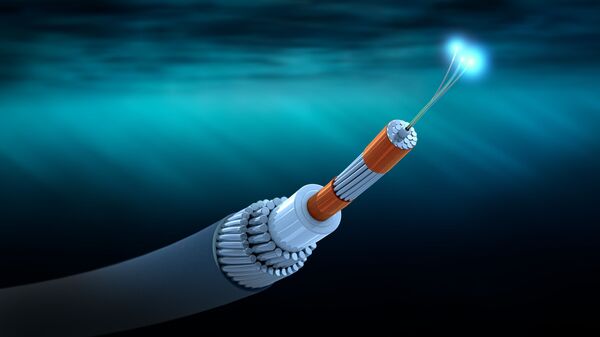 Cabo submarino (imagem referencial) - Sputnik Brasil