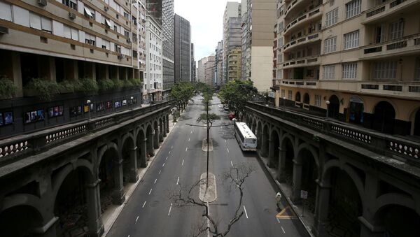 Vista da cidade de Porto Alegre, fazia em função das medidas de isolamento para conter a pandemia da COVID-19 - Sputnik Brasil