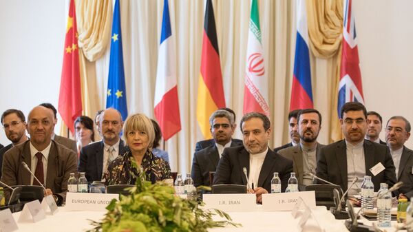 Reunião da Comissão Conjunta do Plano de Ação Conjunto Global (JCPOA, na sigla em inglês) com participação de China, França, Alemanha, Rússia, Reino Unido e Irã em Viena. Áustria, 28 de julho de 2019 - Sputnik Brasil