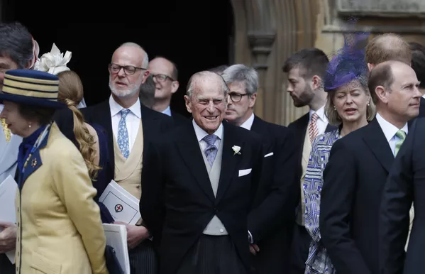 Príncipe Philip após o casamento de Gabriella Windsor e Thomas Kingston na Capela de São Jorge, Reino Unido, 18 de maio de 2019 Príncipe Philip após o casamento de Gabriella Windsor e Thomas Kingston na Capela de São Jorge, Reino Unido, 18 de maio de 2019 - Sputnik Brasil