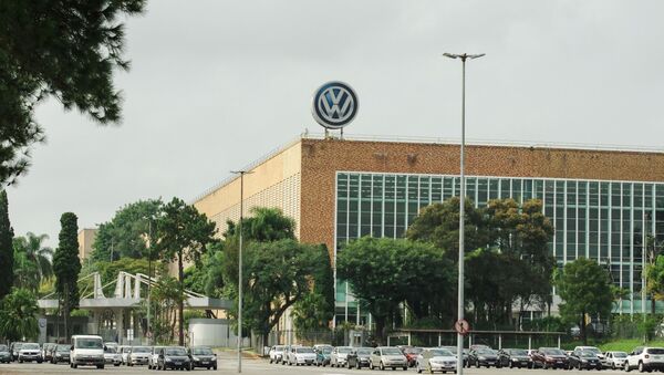 Planta da montadora Volkswagen, no município de São Bernardo do Campo (SP), no dia 20 de março de 2021 - Sputnik Brasil