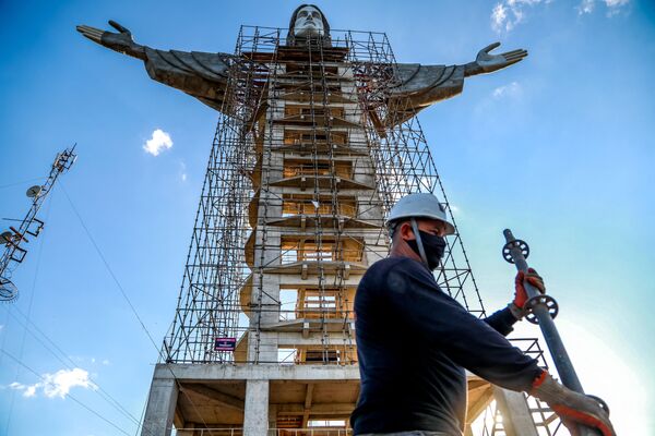 A estátua Cristo Protetor será maior do que a estátua Cristo Redentor, do Rio de Janeiro - Sputnik Brasil