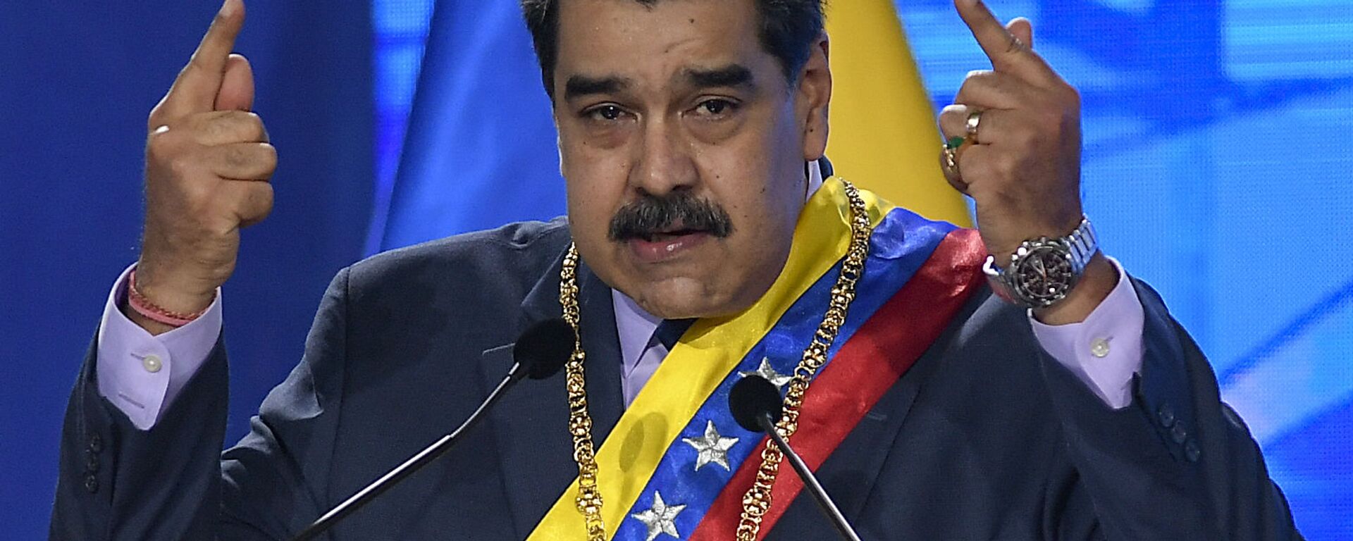 Presidente da Venezuela, Nicolás Maduro, em Caracas, no dia 22 de janeiro de 2021 - Sputnik Brasil, 1920, 03.04.2024