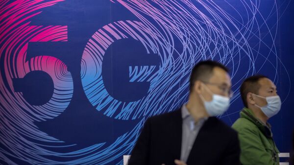 Anúncio dos serviços de rede móvel 5G em Pequim, China - Sputnik Brasil