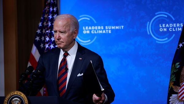 O presidente dos EUA, Joe Biden, participa da Cúpula do Clima em 22 de abril de 2021 - Sputnik Brasil