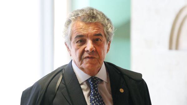 Ministro Marco Aurélio durante sessão de encerramento do ano forense do STF em 2018 - Sputnik Brasil