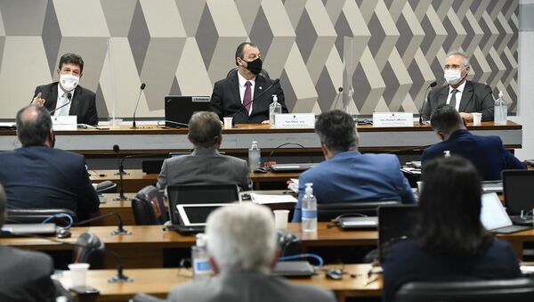 Comissão Parlamentar de Inquérito (CPI) da Covid realiza oitiva do ex-ministro da Saúde Luiz Henrique Mandetta - Sputnik Brasil