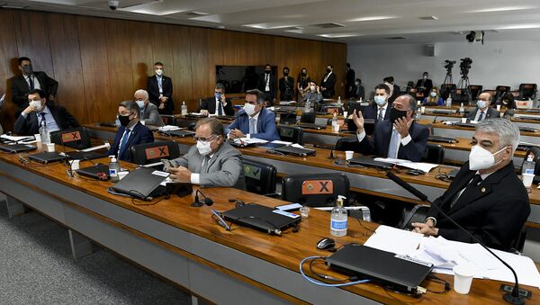 Comissão Parlamentar de Inquérito (CPI) da Covid realiza oitiva do ex-ministro da Saúde Luiz Henrique Mandetta, no dia 4 de maio de 2021 - Sputnik Brasil