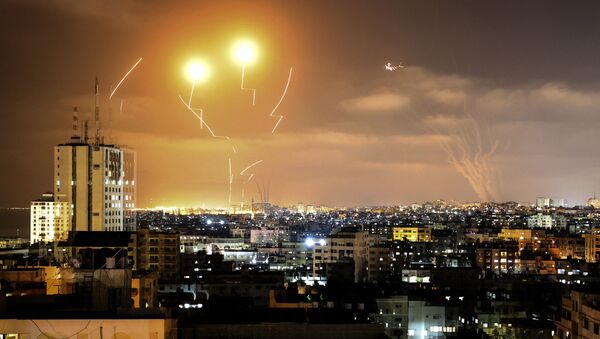 Foguetes disparados em direção a Israel a partir da Cidade de Gaza - Sputnik Brasil