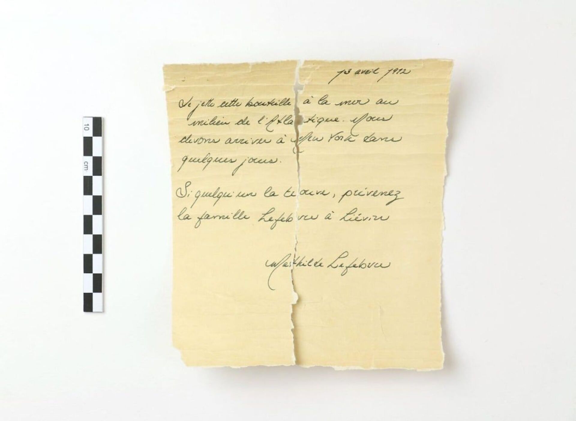 Suposta carta do Titanic escrita por garota é encontrada no Canadá (FOTOS) - Sputnik Brasil, 1920, 14.05.2021