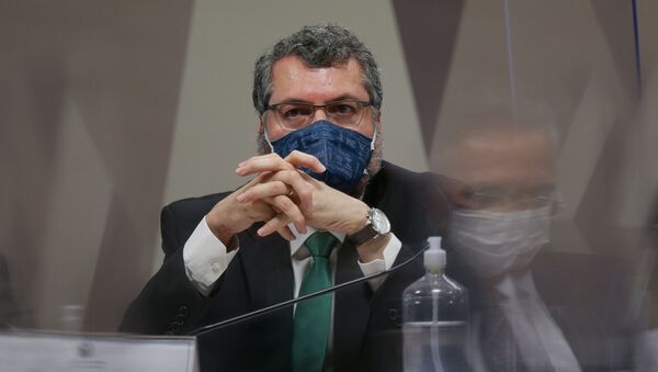 CPI da Covid no Senado ouve o ex-ministro das Relações Exteriores Ernesto Araújo, em Brasília (DF) - Sputnik Brasil