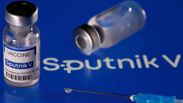 Imagem ilustrativa de frascos da vacina russa Sputnik V - Sputnik Brasil