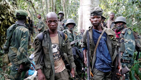 Soldados das Forças Armadas da República Democrática do Congo durante ofensiva contra o grupo rebelde ADF - Sputnik Brasil