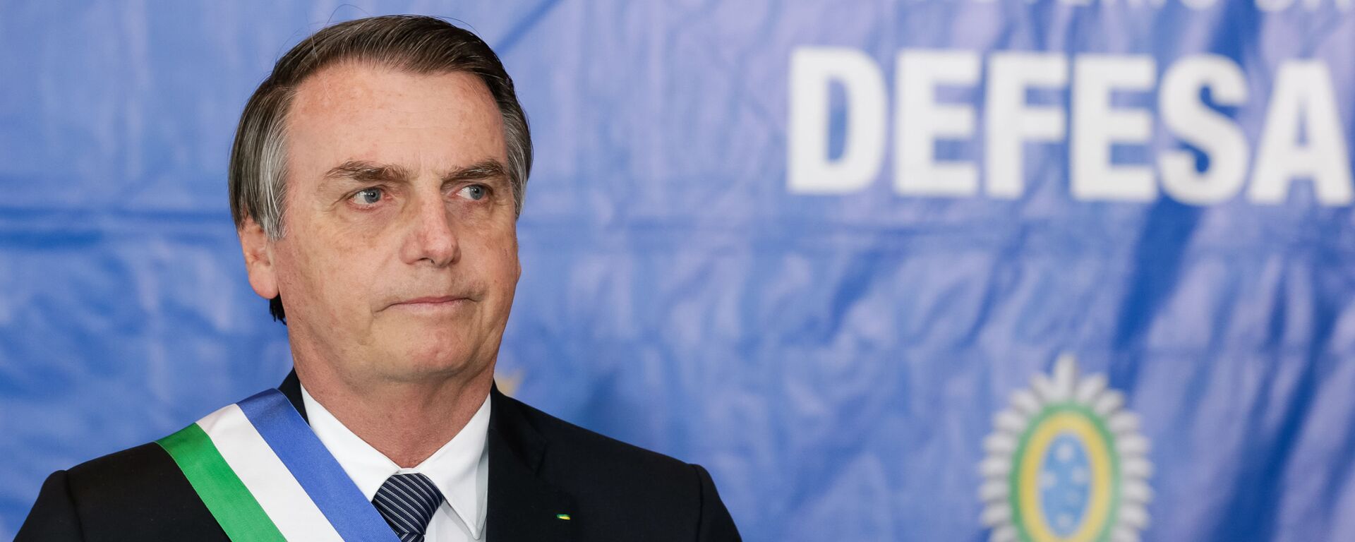 O presidente Jair Bolsonaro,  participa da cerimônia comemorativa aos 20 anos de criação do Ministério da Defesa e imposição da Ordem do Mérito da Defesa, 10 de junho de 2019 - Sputnik Brasil, 1920, 10.06.2021