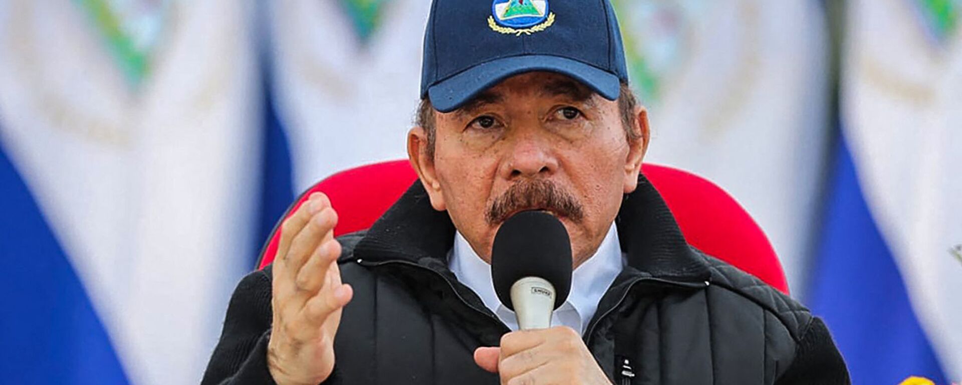 Presidente da Nicarágua, Daniel Ortega, durante o 41º aniversário da Revolução Sandinista em Manágua, Nicarágua. Foto de arquivo - Sputnik Brasil, 1920, 06.11.2021