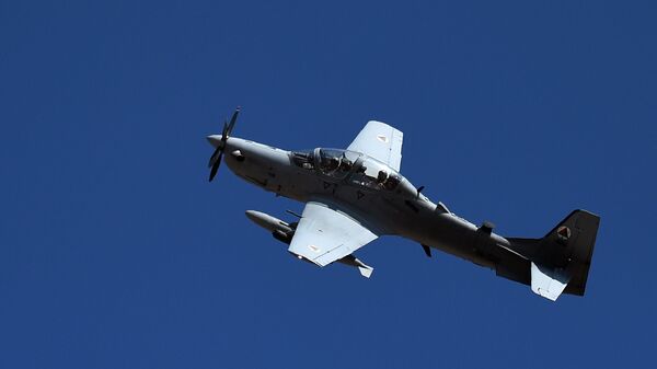 Embraer A-29 Super Tucano da Força Aérea do Afeganistão  - Sputnik Brasil