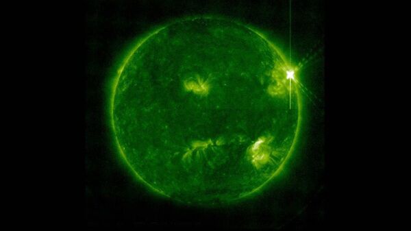 Imagem do Sol captada pelo telescópio Atmospheric Imaging Assembly - Sputnik Brasil