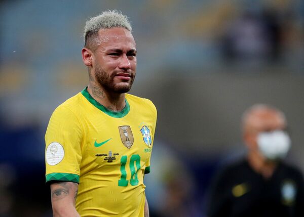 Neymar decepcionado depois da final da Copa América, 10 de julho de 2021 - Sputnik Brasil