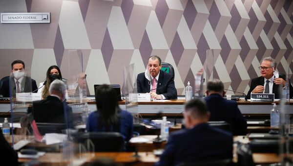 Reunião da CPI da Covid no Senado Federal em Brasília, 13 de julho de 2021 - Sputnik Brasil
