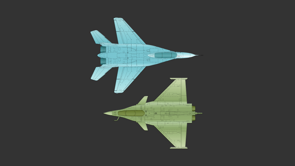 Caças Dassault Rafale e MiG-35 - Sputnik Brasil