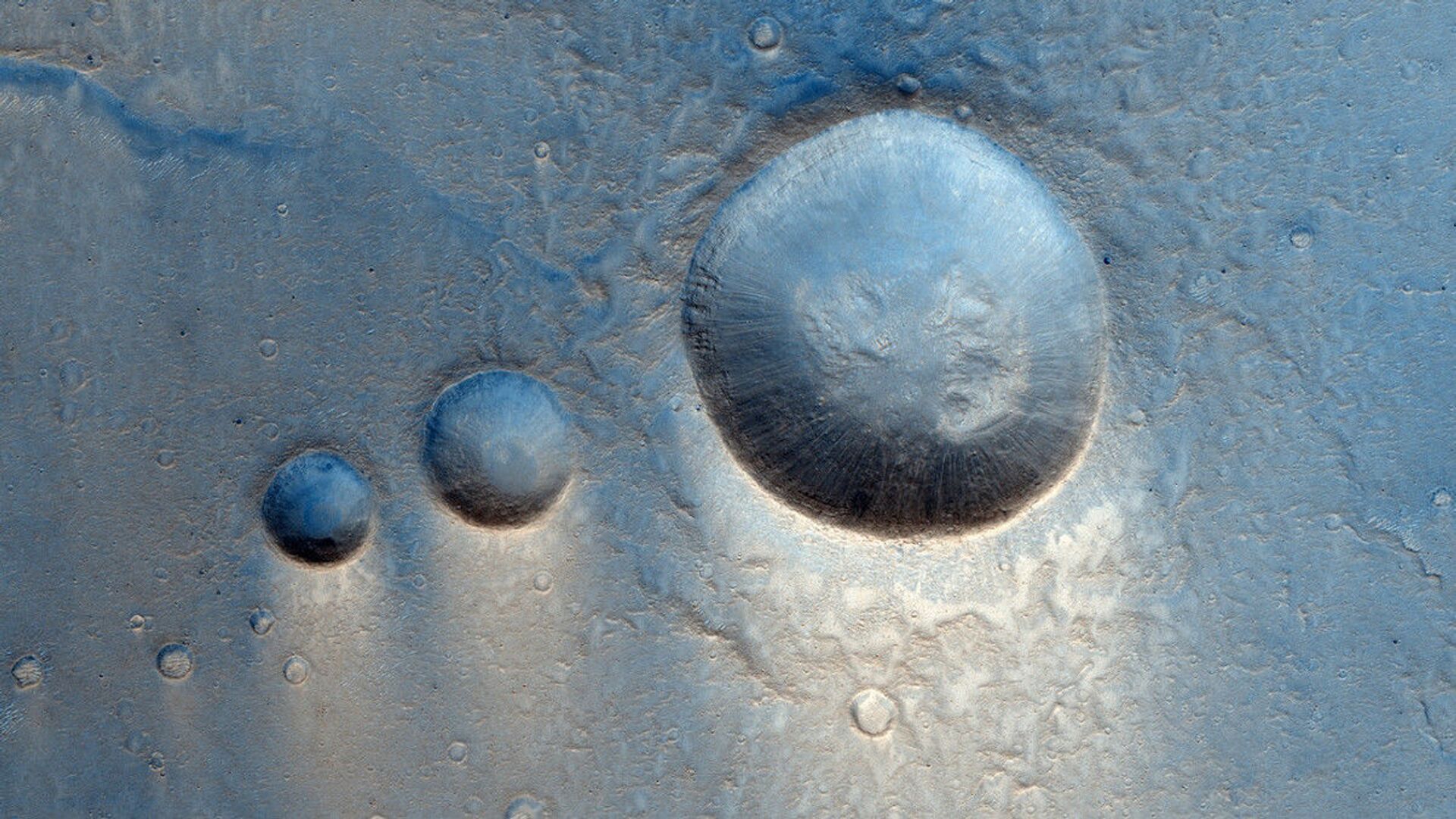 Publicada FOTO detalhada das crateras marcianas que escondem passado vulcânico do planeta - Sputnik Brasil, 1920, 11.08.2021