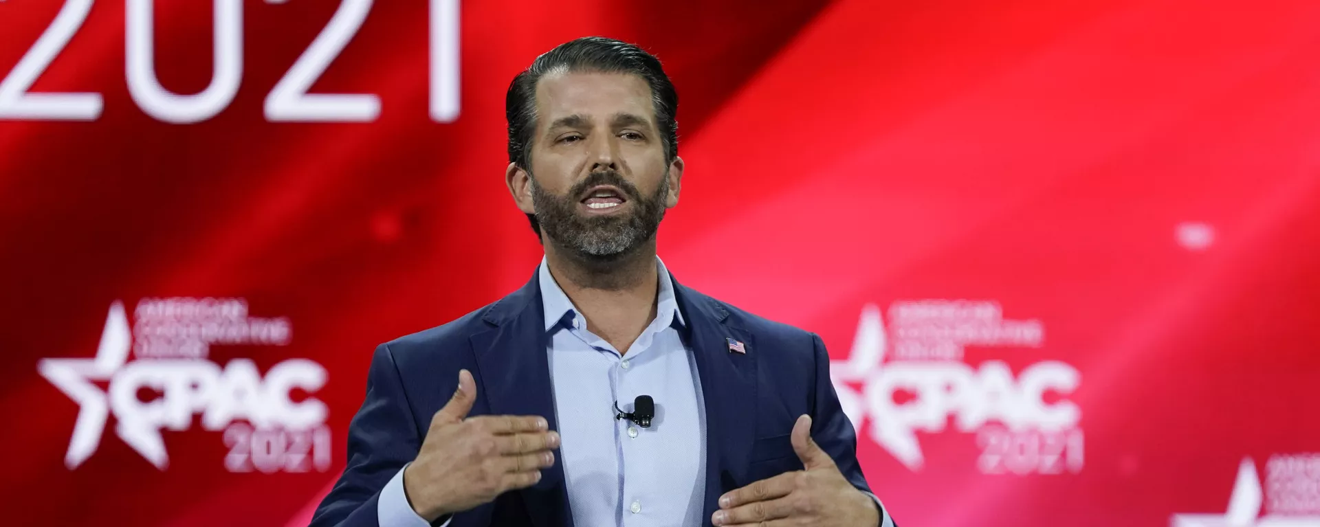 Donald Trump Jr., fala na Conferência de Ação Política Conservadora (CPAC) nos EU, 26 de fevereiro de 2021, em Orlando, Flórida - Sputnik Brasil, 1920, 17.11.2024