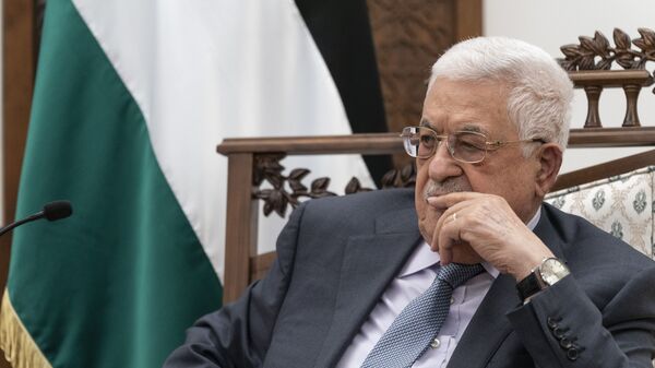 Mahmoud Abbas, presidente palestino, em Ramallah. Cisjordânia, 25 de maio de 2021 - Sputnik Brasil