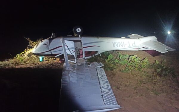Aeronave interceptada pela FAB após entrar sem autorização no espaço aéreo brasileiro. - Sputnik Brasil