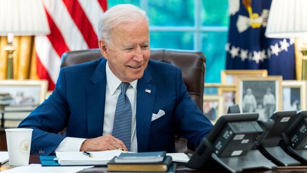 Presidente dos EUA, Joe Biden, na Casa Branca, Washington, 22 de setembro de 2021 - Sputnik Brasil