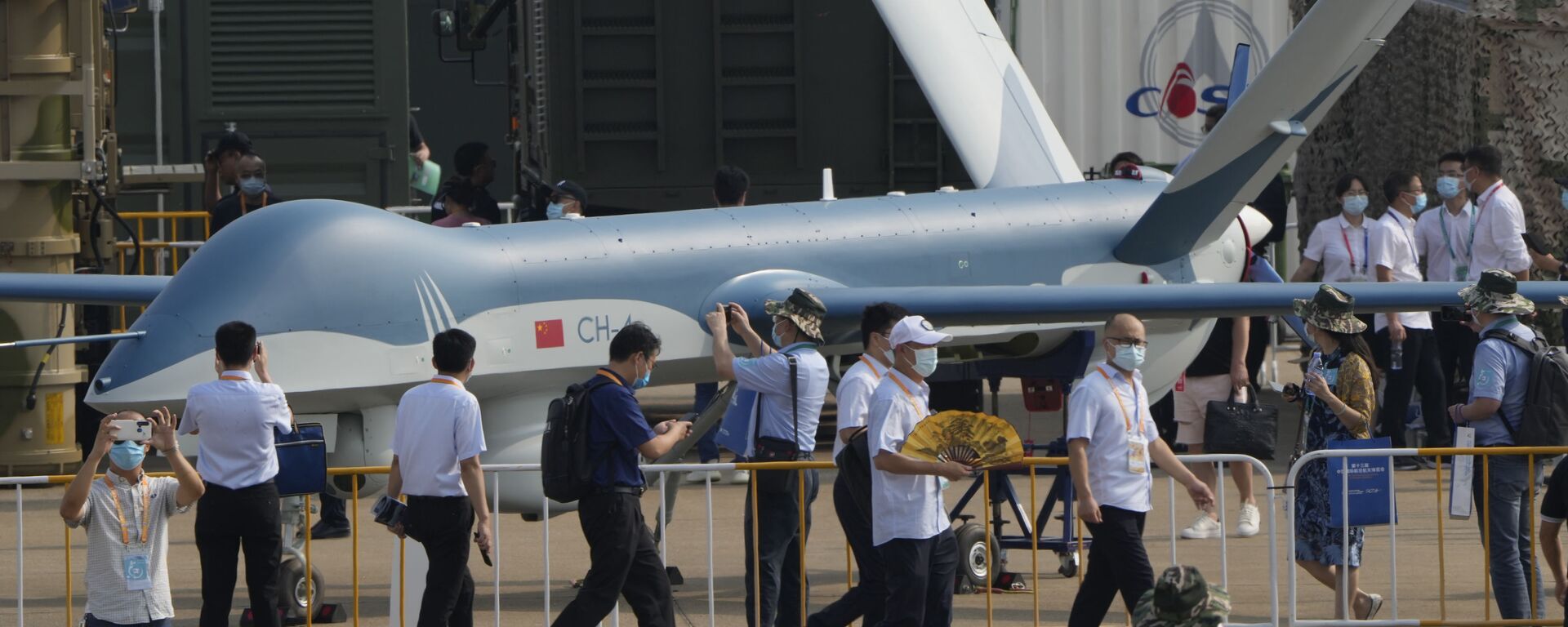 Drone CH-4 no Show Aéreo da China, 28 de setembro de 2021 - Sputnik Brasil, 1920, 20.05.2025