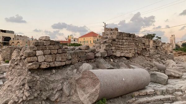Complexo de templos do período romano descoberto na cidade de Tiro no Líbano - Sputnik Brasil
