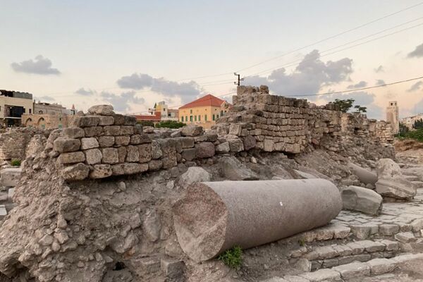 Complexo de templos do período romano descoberto na cidade de Tiro no Líbano. - Sputnik Brasil