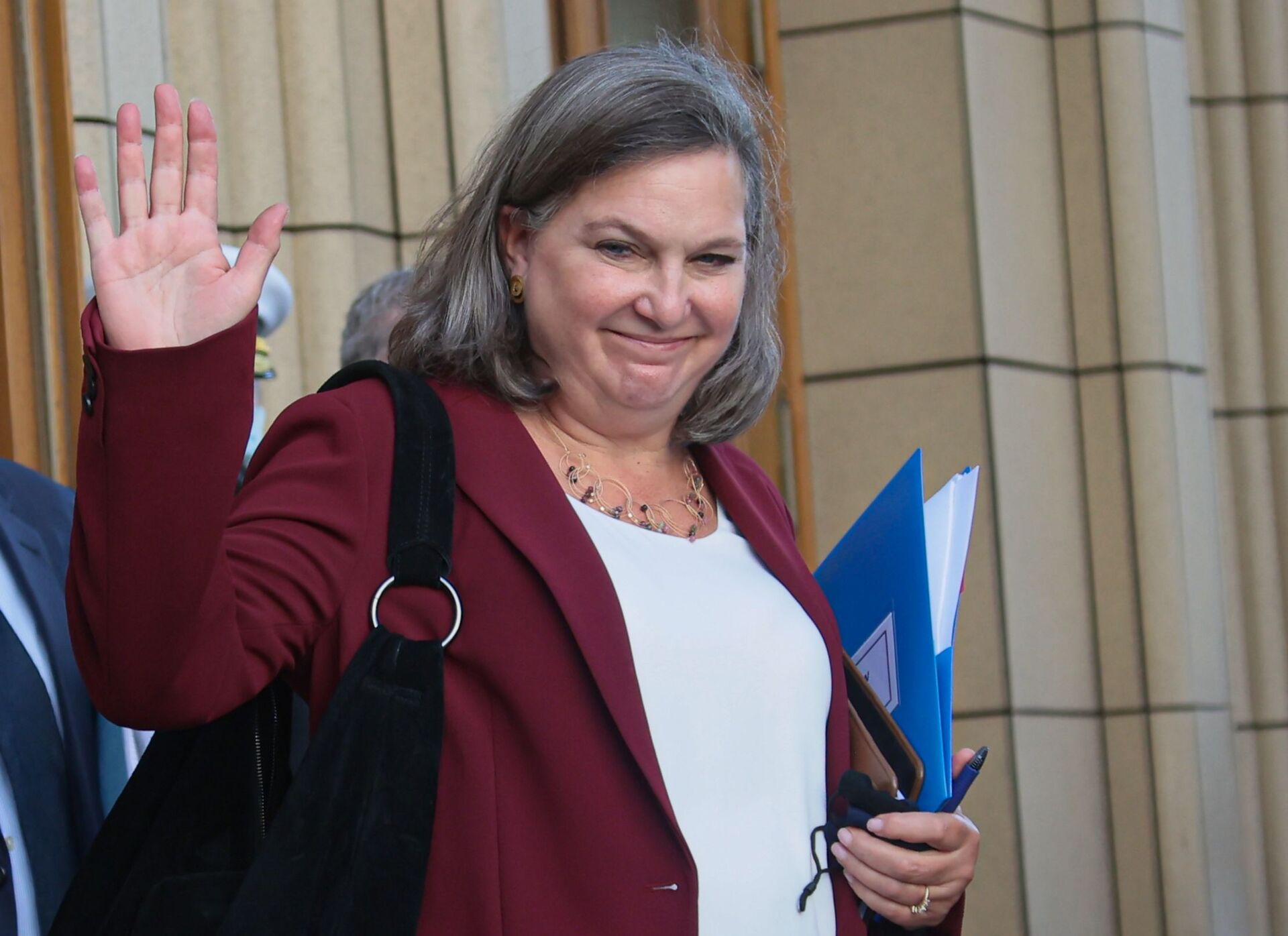 Victoria Nuland, subsecretária de Estado dos EUA, no Ministério das Relações Exteriores da Rússia, em 12 de outubro de 2021 - Sputnik Brasil, 1920, 09.11.2021