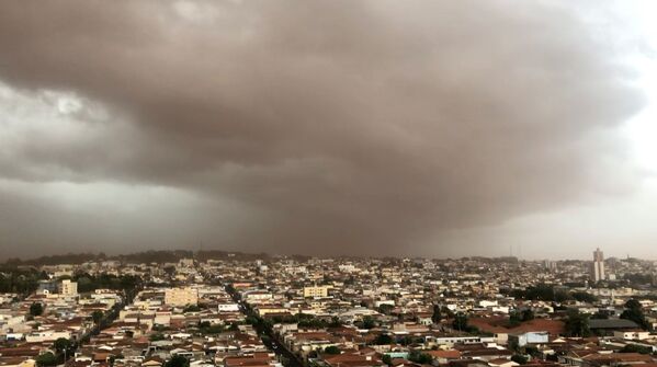 Tempestade de areia em São Paulo, 14 de outubro de 2021. - Sputnik Brasil