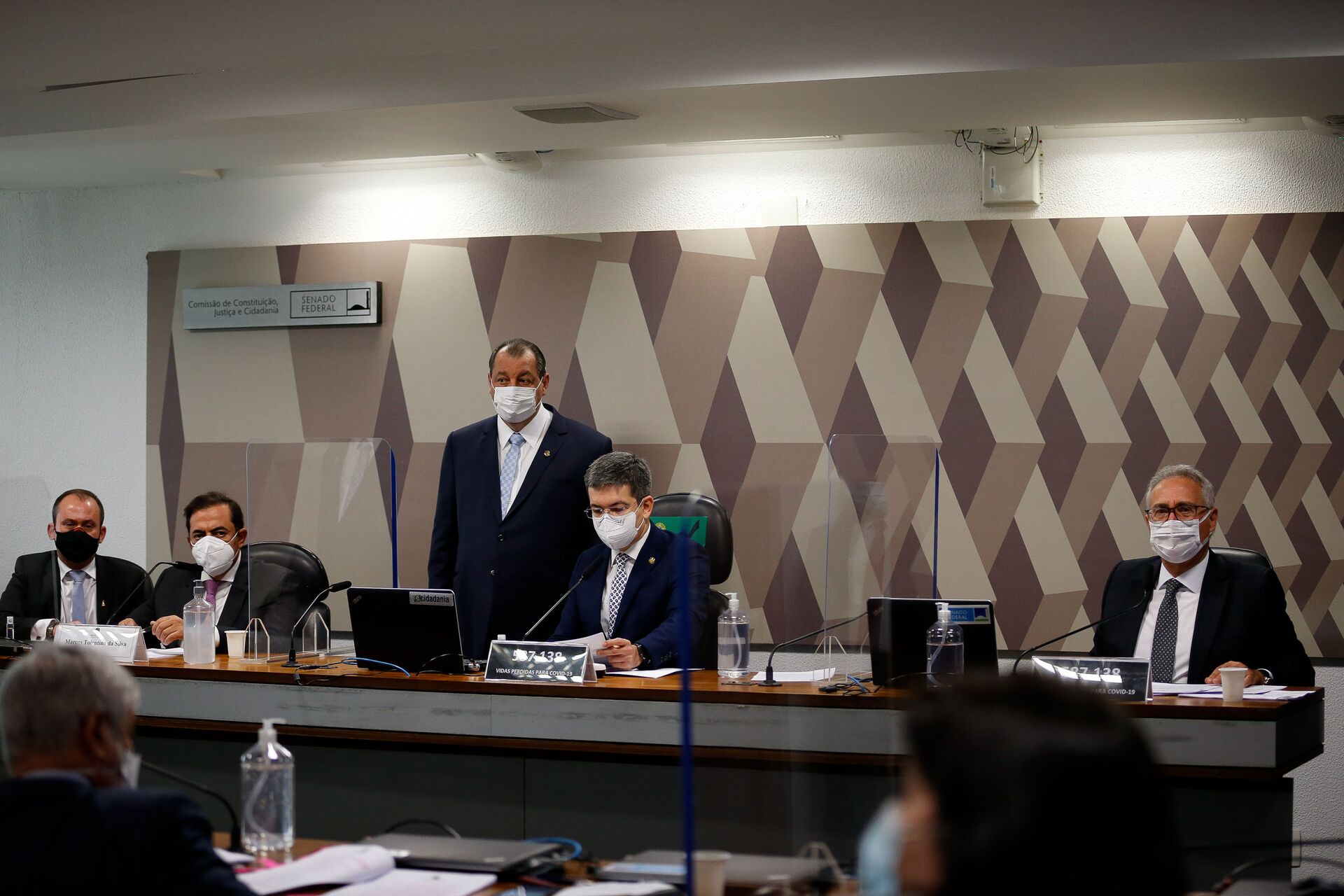 Senadores da CPI da Covid no Senado Federal, em Brasília - Sputnik Brasil, 1920, 06.07.2022