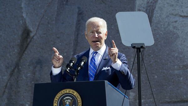 Presidente Joe Biden fala em Washington, em 21 de outubro de 2021 - Sputnik Brasil