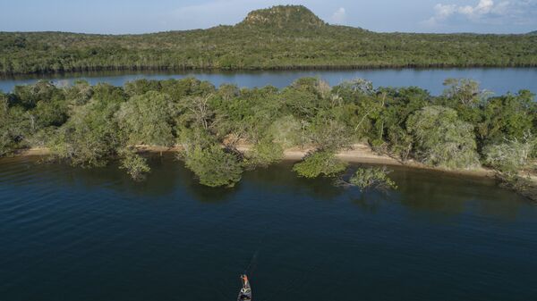 Pescadores pescam no rio Tapajós no distrito de Santarém, estado do Pará, 27 de agosto de 2020 - Sputnik Brasil