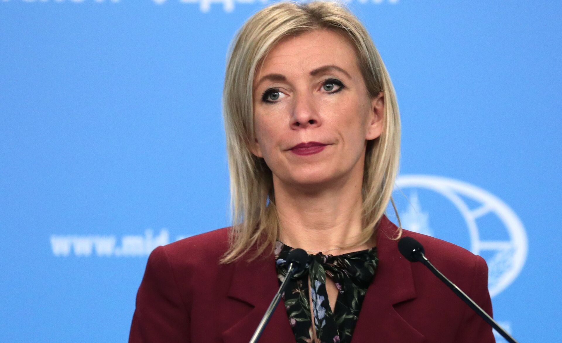 Maria Zakharova, representante oficial do Ministério das Relações Exteriores russo, durante briefing em Moscou, Rússia - Sputnik Brasil, 1920, 09.11.2021