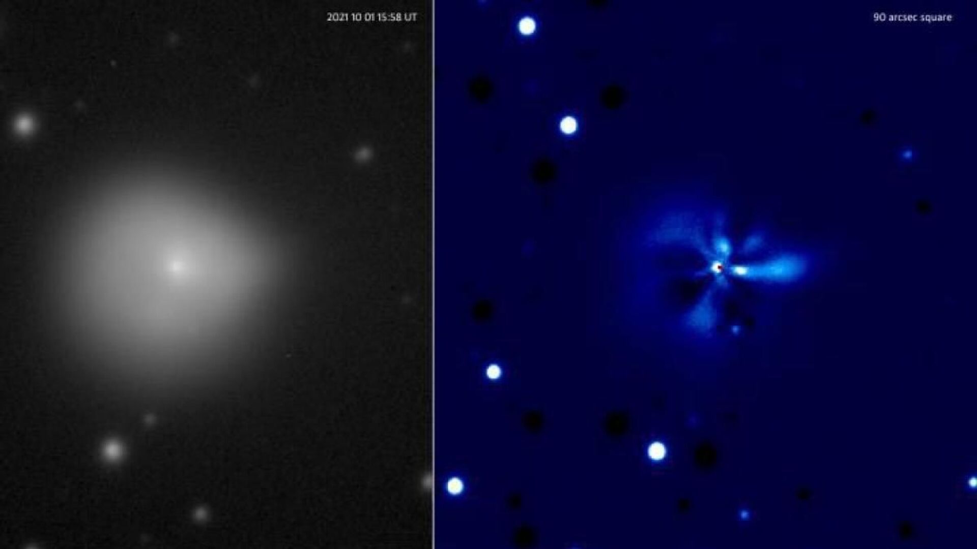 Foto do cometa 29P tirada alguns dias depois de uma das suas supererupcões - Sputnik Brasil, 1920, 09.11.2021