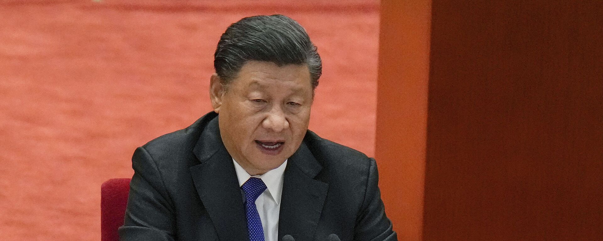 Presidente chinês, Xi Jinping, durante discurso no aniversário da Revolução de Xinhai, 9 de outubro de 2021 - Sputnik Brasil, 1920, 01.08.2022