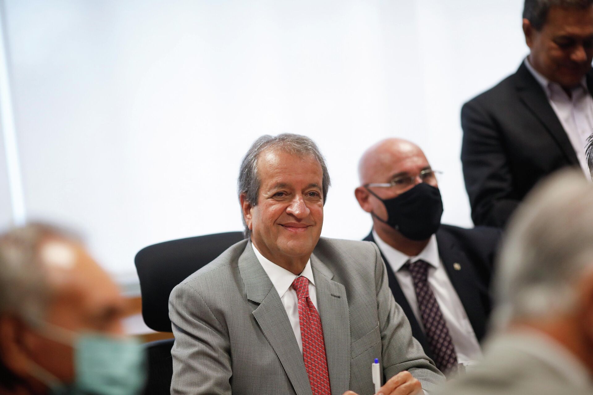 Presidente nacional do PL, Valdemar Costa Neto, durante reunião com parlamentares de seu partido, Brasília, 17 de novembro de 2021 - Sputnik Brasil, 1920, 18.11.2021