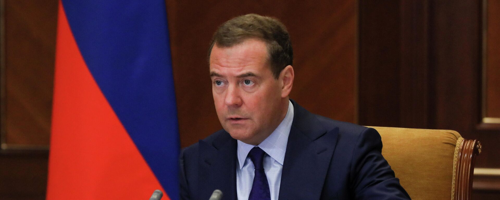 O vice-presidente do Conselho de Segurança da Rússia, Dmitry Medvedev, durante uma reunião em Moscou, em 4 de dezembro de 2020 - Sputnik Brasil, 1920, 23.01.2023